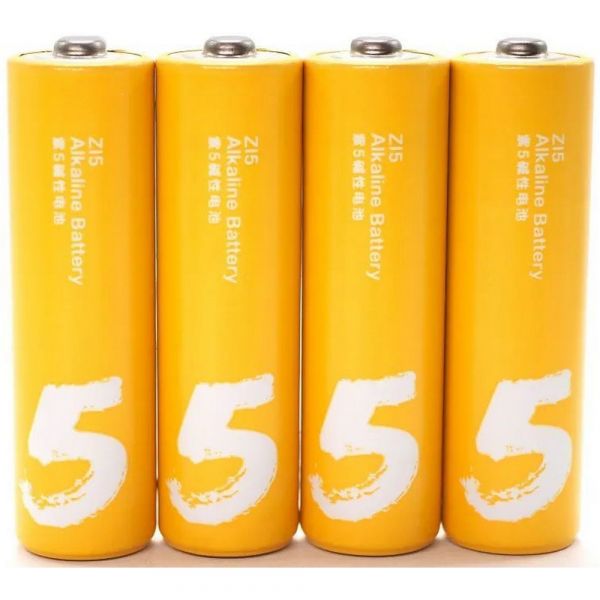Батарейка Xiaomi Alkaline AAA 1500 мА*ч 4 шт желтый
