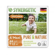 Подгузники-трусики Synergetic MAXI размер 4, 7 - 12 кг, 44 шт.