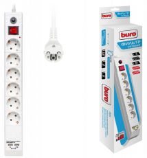 Сетевой фильтр Buro BU-SP5_USB_2A-W белый